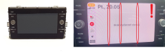 Radio displejs Volkswagen 5G6919605A VDO