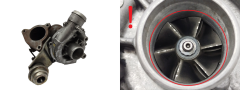 Turbokompresors 9644384180 0375F9 2.0 HDI 16v Garrett Citroen C8 807 Peugeot