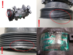 Gaisa Kondicioniera Kompresors 8200315744 SD6V12 1416K Sanden Renault 67