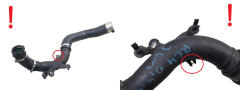 Uzlādes gaisa šļūtene 144604208R 0.9 TCE Dacia Sandero 2 Renault Captur Clio 4