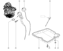Eļļas Mērstienis Oriģināls Renault Koleos Megane III 2.0 DCI 0161100QAD