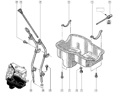Eļļas Mērstienis Oriģināls Renault Kangoo Scenic 1.6 16V 7700273314
