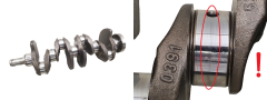 Kloķvārpsta 0391 8200382457 122011649R 1.5 DCI K9K772 Renault Dacia Nissan