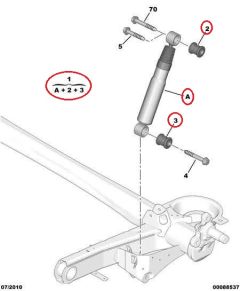 Amortizators Aizmugurē Oriģināls Jumpy Scudo Expert II III 1400918987 Amortizators Aizmugurē Oriģināls Jumpy Scudo Expert II III 1400918987