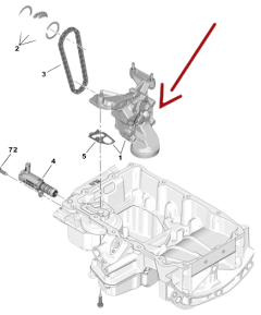 Eļļas Sūknis Oriģināls Citroen Peugeot C2 C3 208 308 1.2 VTi 9801943580