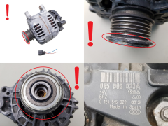 Ģenerators 045903023A Bosch 0124515022 120A VW AG