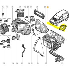 Komforta Vadības Bloks Oriģināls Renault Kangoo AC 8200095112