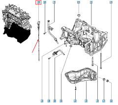 Eļļas Mērstienis Jauns Oriģināls 111405580R Renault Dacia