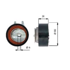 Siksnas Spriegotājs Oriģināls Citroen Peugeot 407 C5 2.7-3.0 HDI 9814121580
