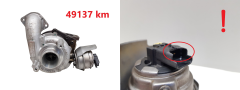 Turbokompresors 9686120680 GTC1244VZ 1.6 HDI TDCI PSA Ford Volvo 49137 km