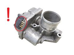 Gāzes korpusa vārsts 7701062300 A2C53107575 Renault 1.9 2.5 DCI 1033