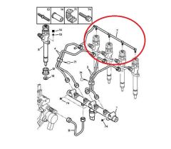 Degvielas caurule Oriģināls Citroen Peugeot C5 406 2.2 HDI 15730Q