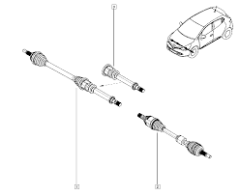 Piedziņas vārpsta Labā Oriģināls Renault Clio IV 1.5 dCi 391003491R