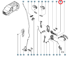 Durvju rokturis Aizmugurē 806070113R 806076608R Renault Trafic 3