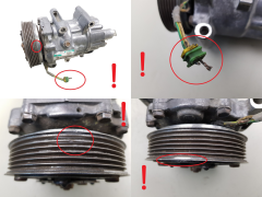 Gaisa Kondicioniera Kompresors 9651911180 Sanden SD6C12 1350F Citroen Peugeot