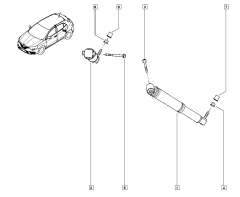 Amortizators Aizmugurē Oriģināls Renault Scenic IV 562103341R Amortizators Aizmugurē Oriģināls Renault Scenic IV 562103341R