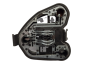 Aizmugurējās lampas ieliktnis Labais Aizmugurē Peugeot 406 6351H6 Kombi