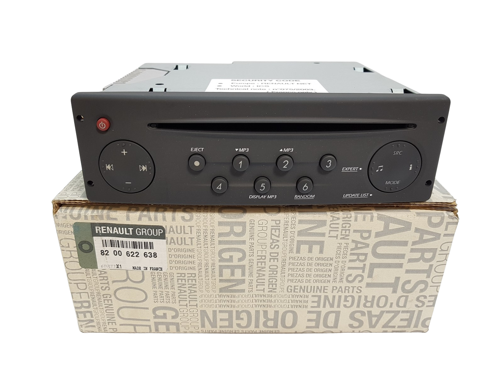 Radio CD atskaņotājs Renault Espace 4 8200622638 Jauns Oriģināls main product photo