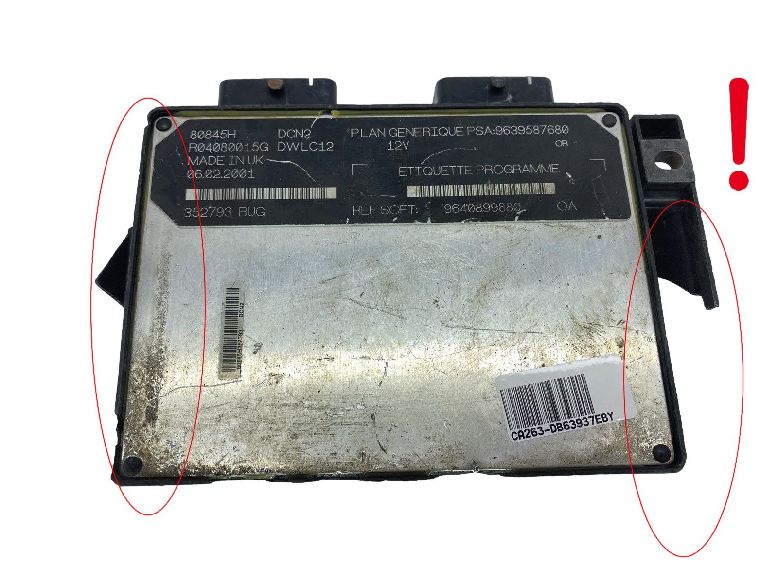 Vadības Bloks 9639587680 9640899880 R04080015G 80845H PSA Lucas 63937 main product photo