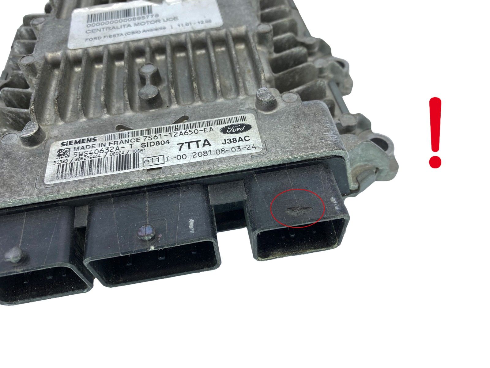 Vadības Bloks 7S61-12A650-EA 5WS40632A-T SID 804 Ford Siemens 64036 main product photo
