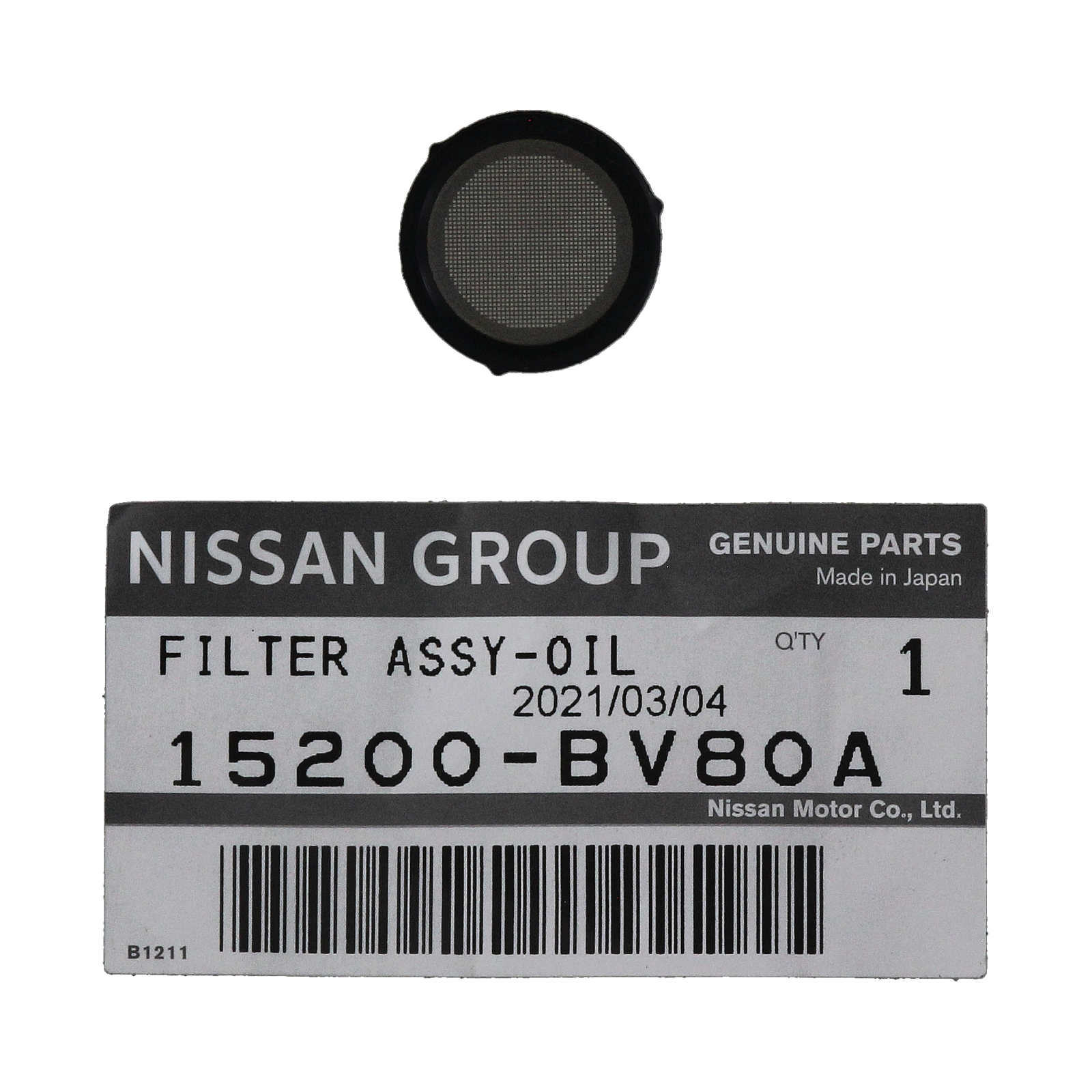 Eļļas Filtrs Jauns Oriģināls 15200BV80A Renault main product photo