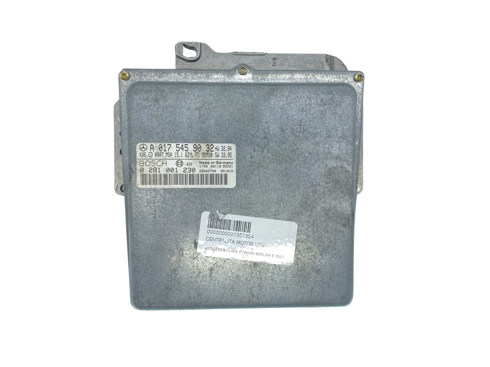 Vadības Bloks A0175459032 0281001230 Mercedes Bosch 63167 main product photo