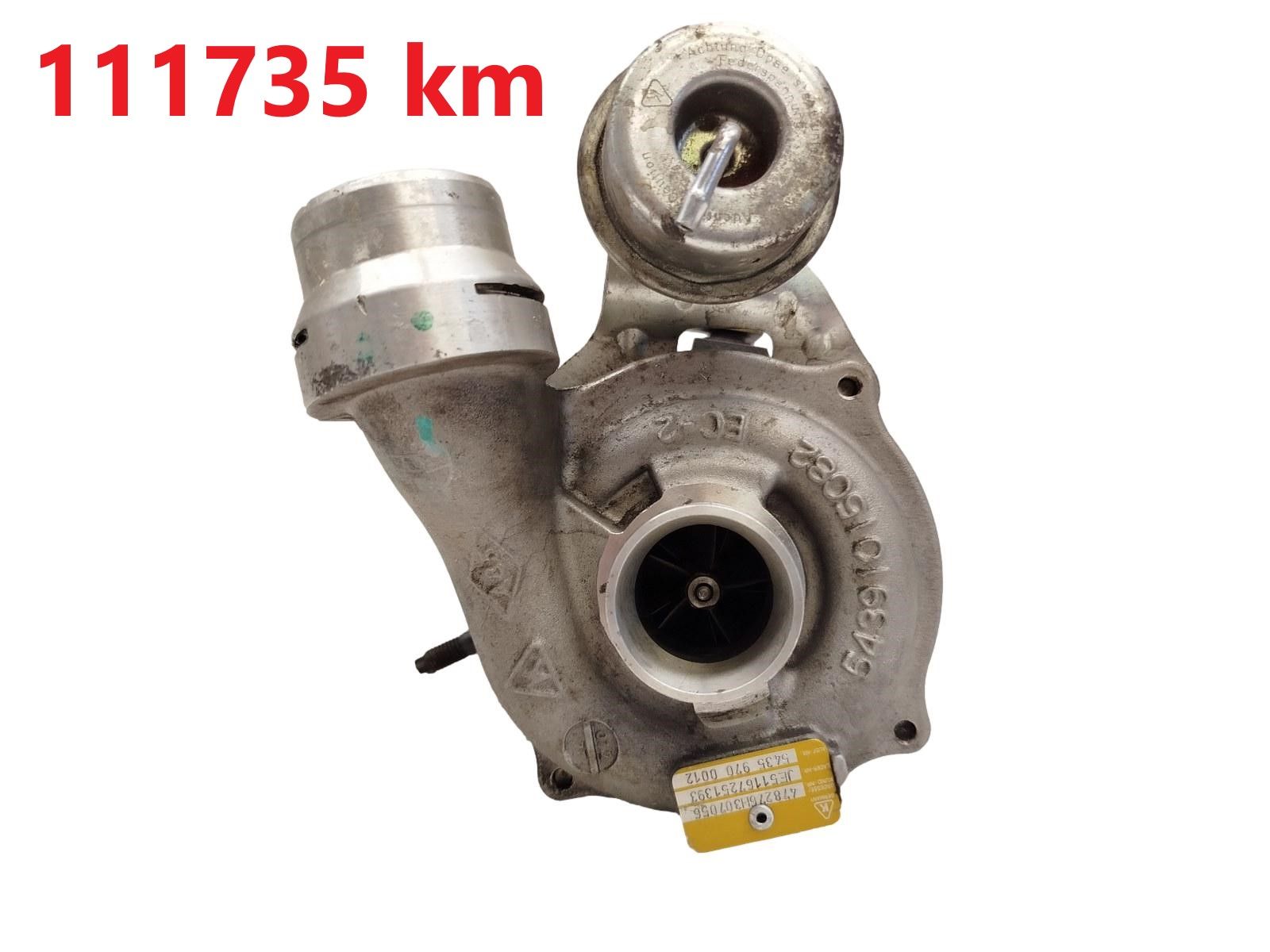 Turbokompresors Renault Dacia 1.5 dci 54359700012 478276H307056 111735 km main product photo