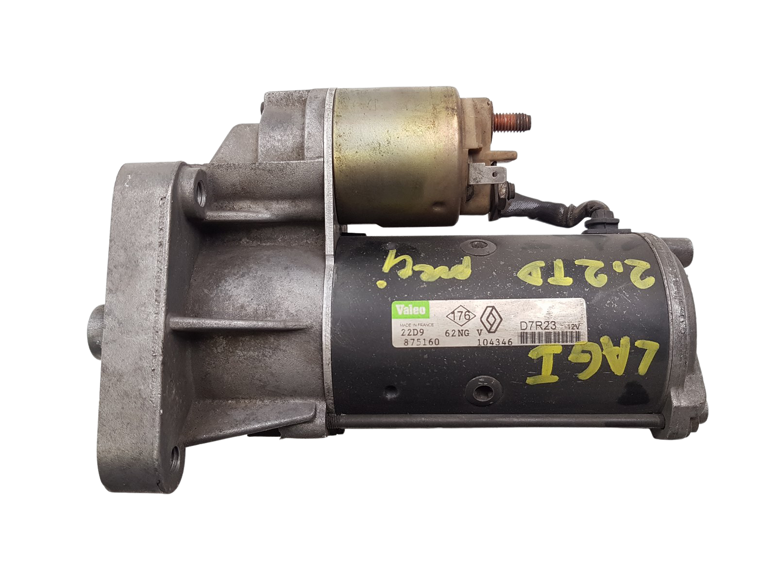 Dzinēja Starteris Renault 7700104346 D7R23 2.2 D Valeo 1252 main product photo