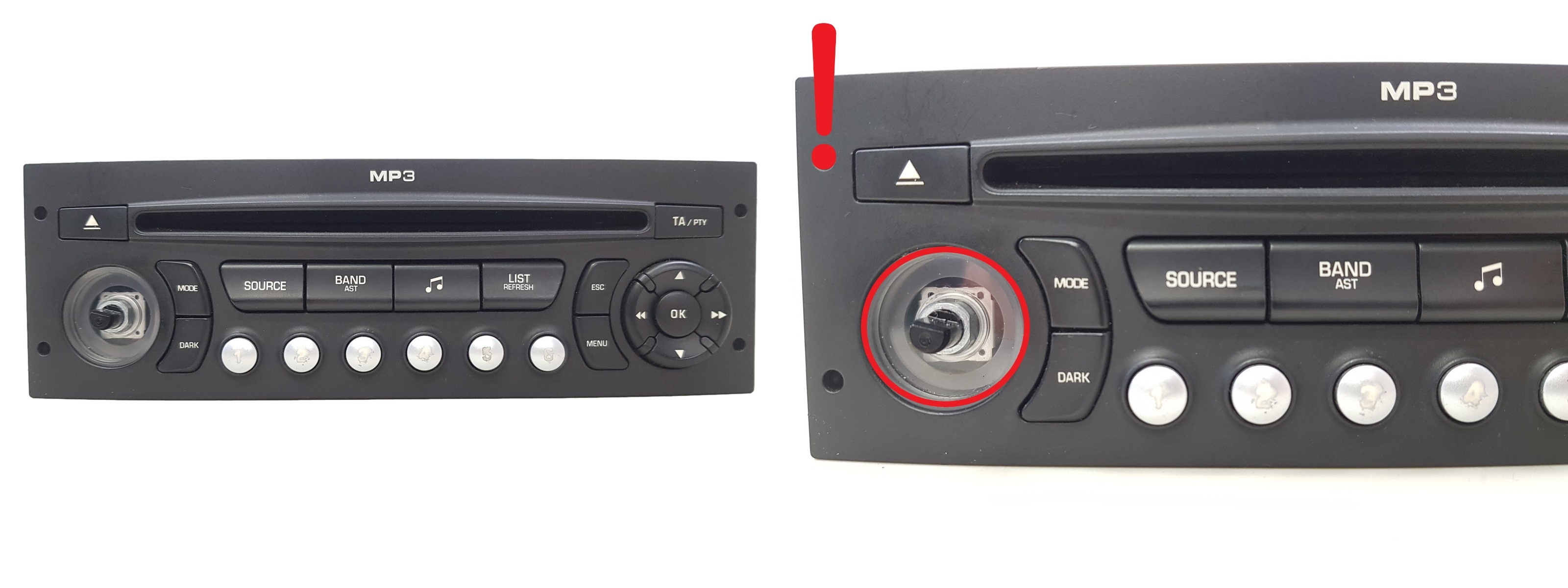 Radio Cd Mp3 Atskaņotājs Citroen Peugeot 96633422XT A2C53119559 main product photo