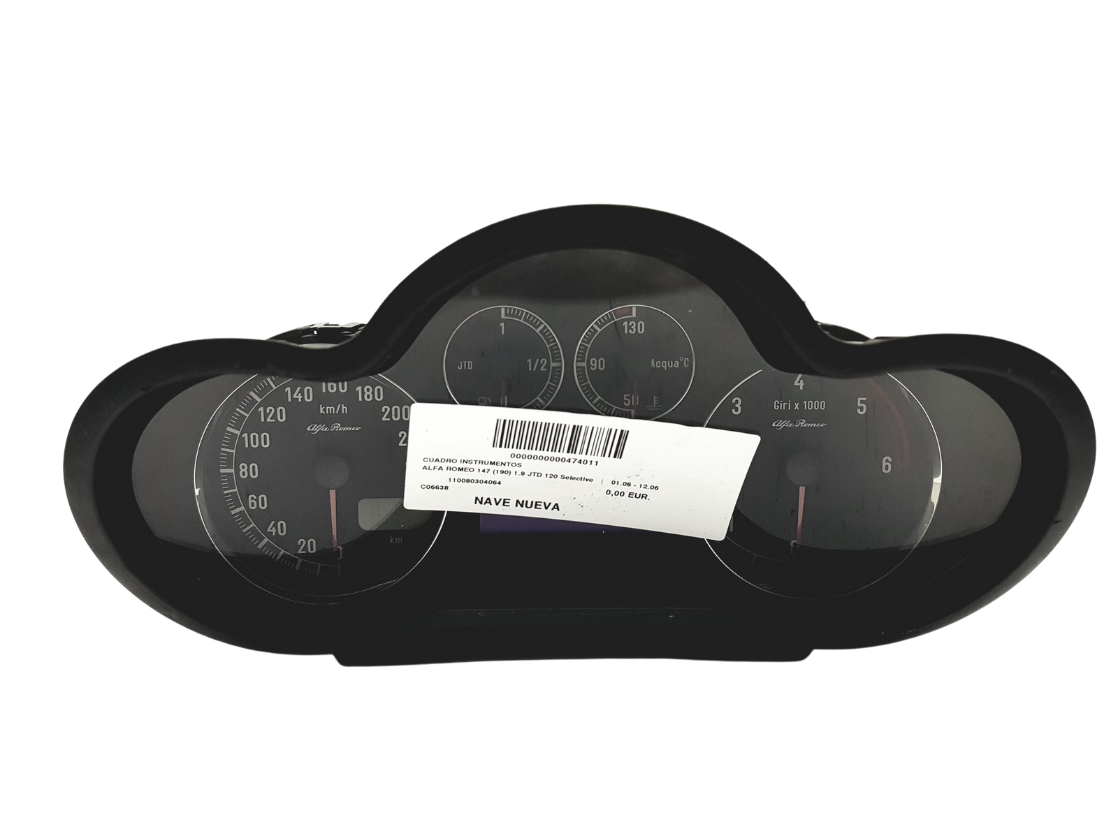 Spidometrs Alfa Romeo 147 156063178 110080304064 58162 main product photo