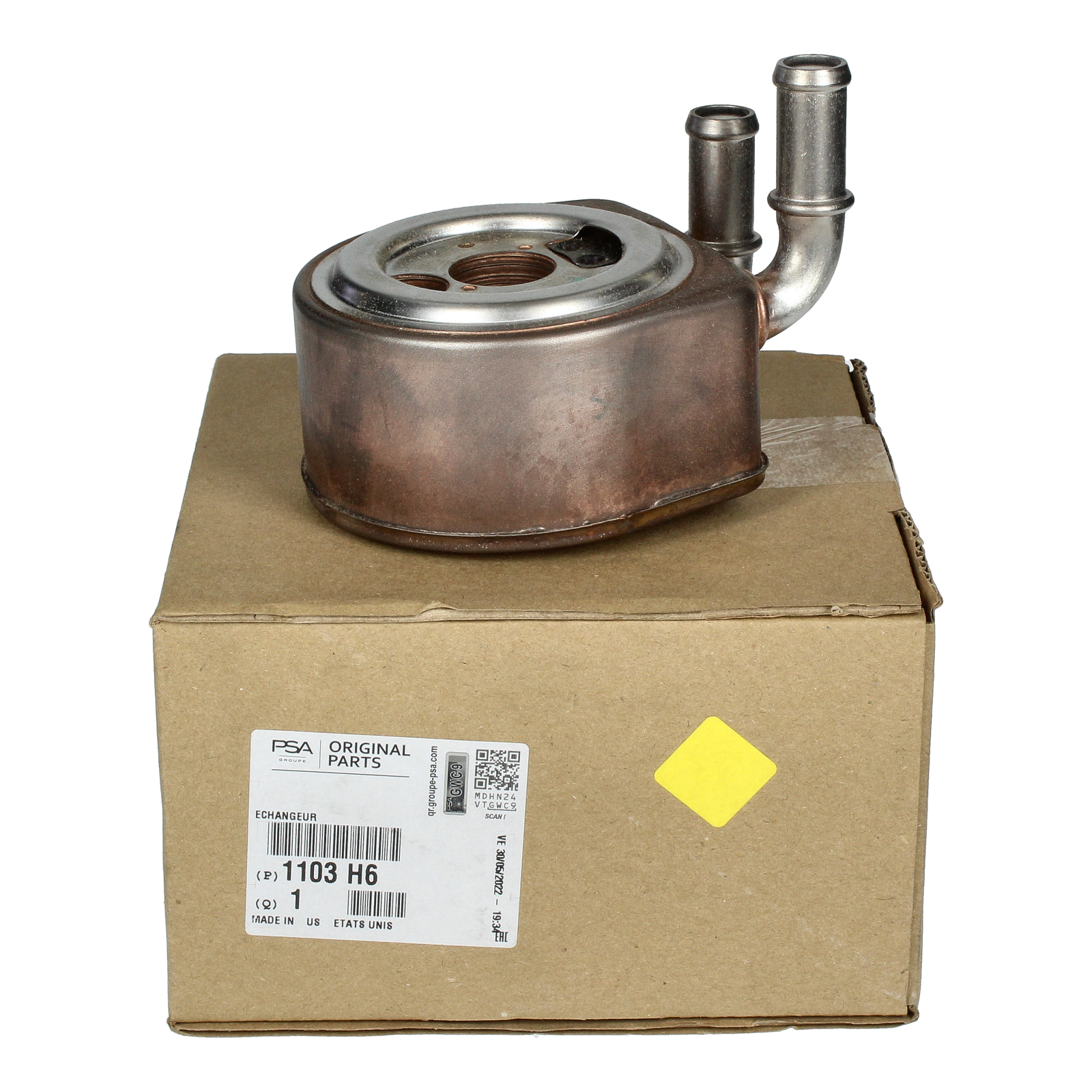 Eļļas Dzesētājs Jauns Oriģināls 1103H6 1103.H6 Citroen Peugeot main product photo
