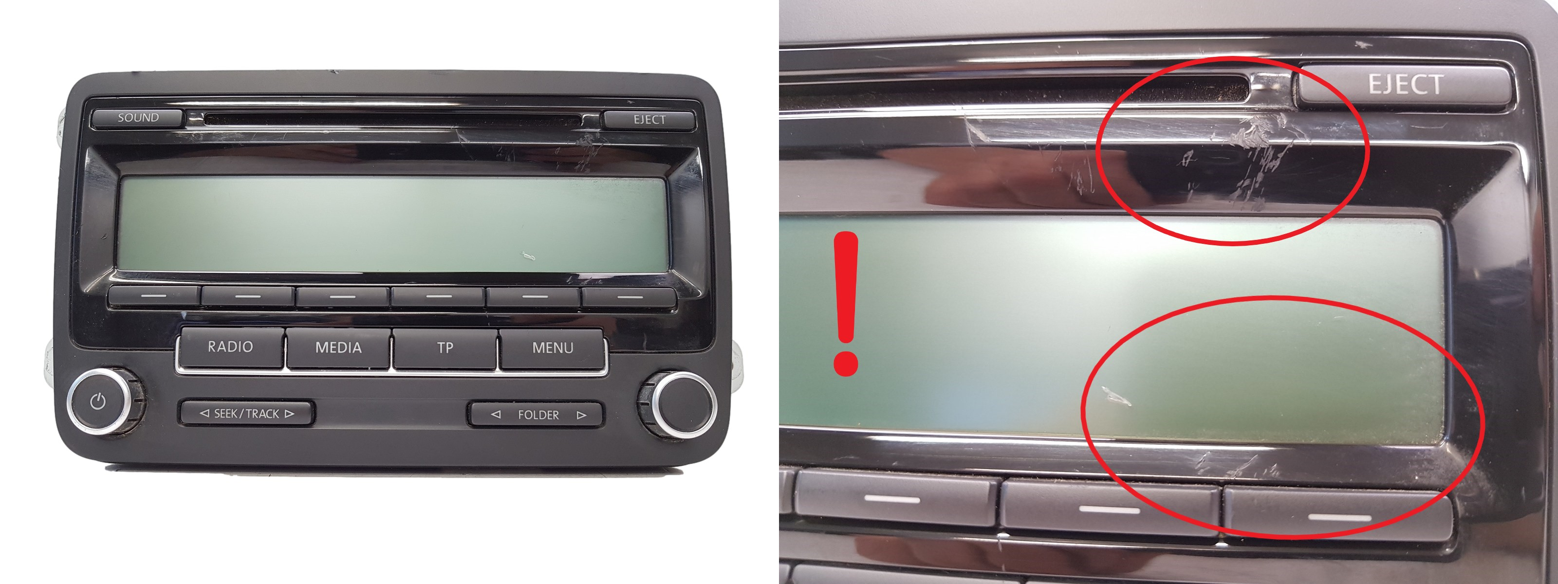 Radio CD atskaņotājs VW 1K0035186AA 7647201360 Blaupunkt 1382 main product photo