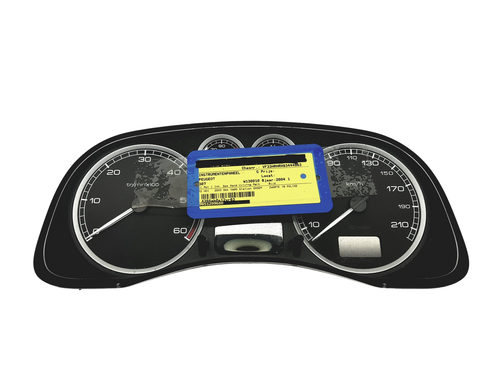Tahometrs Peugeot 307 9651299680 E 01 49788 main product photo