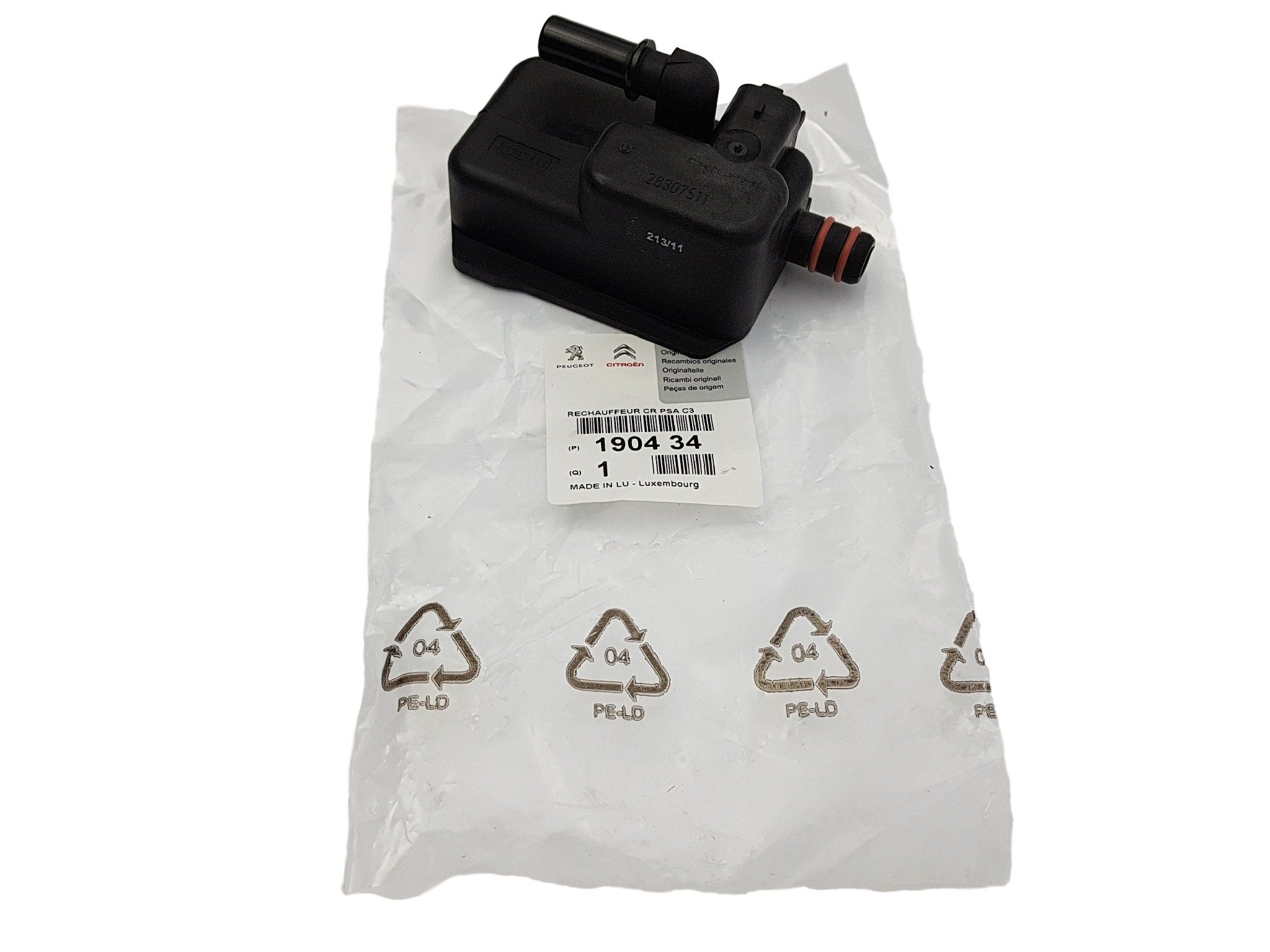 Degvielas priekšsildītājs Oriģināls Citroen Peugeot C2 C3 C4 207 307 1.4-1.6 HDI 190434 main product photo