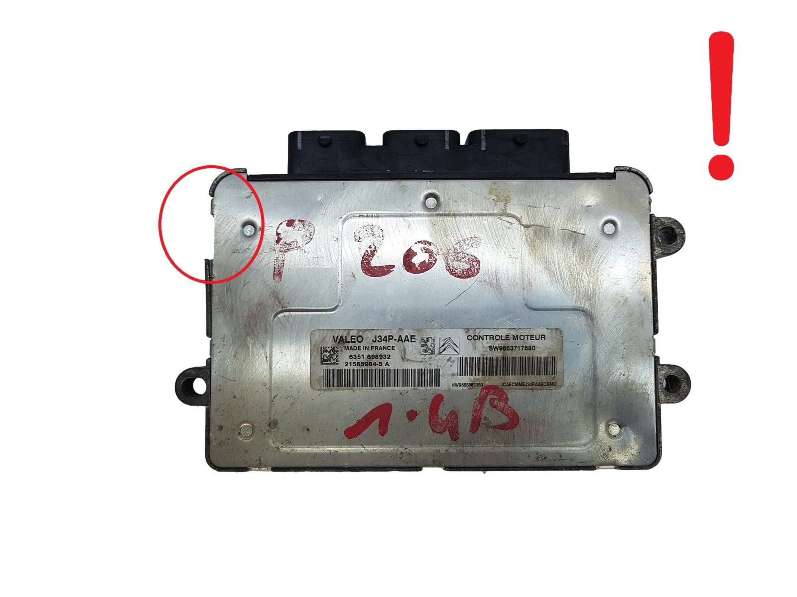 Vadības Bloks 21585984-5A 9663717680 9655883280 PSA Valeo main product photo