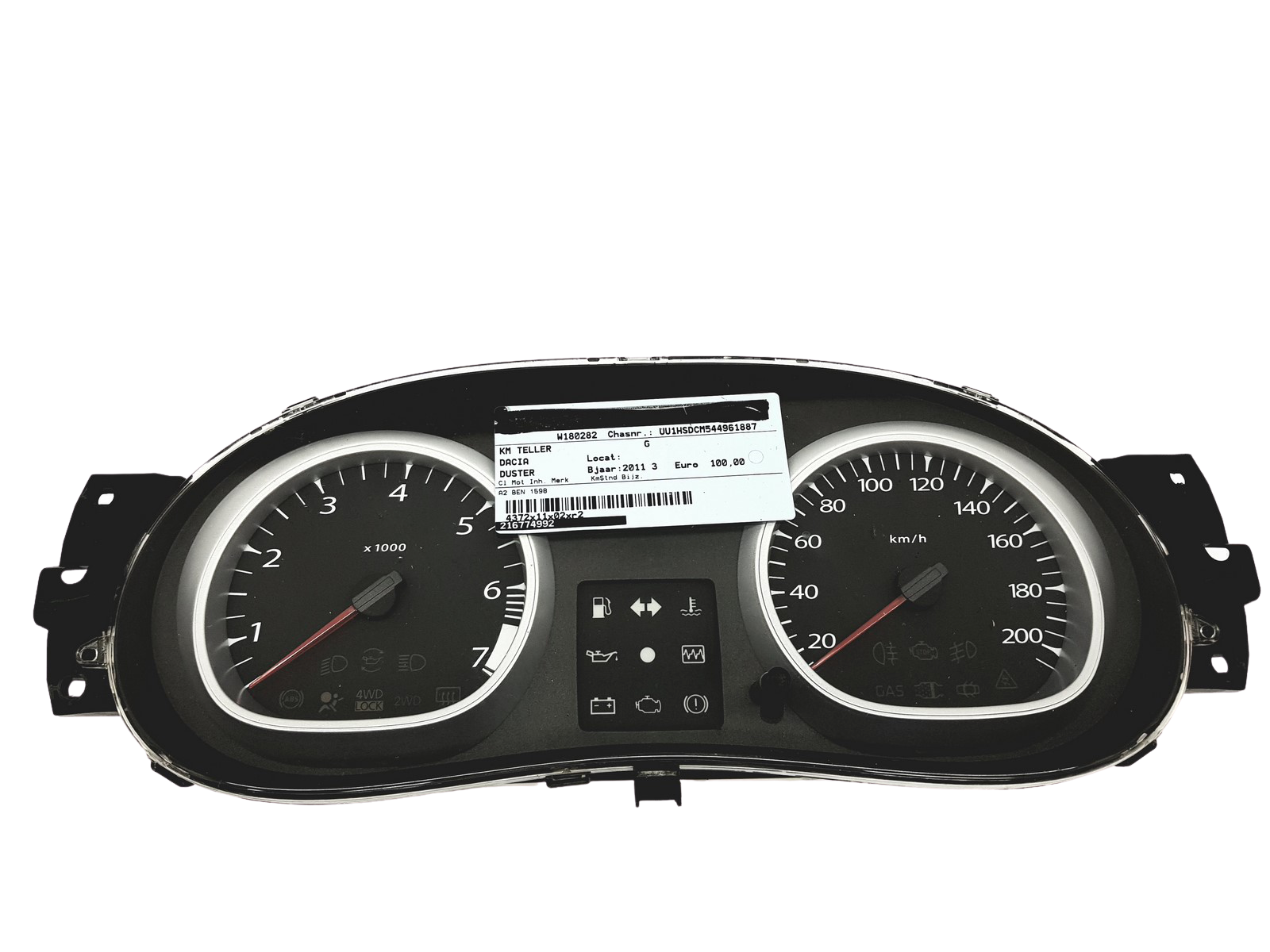 Tahometrs Dacia Duster Logan 21677499-2 Takosan 30644 main product photo