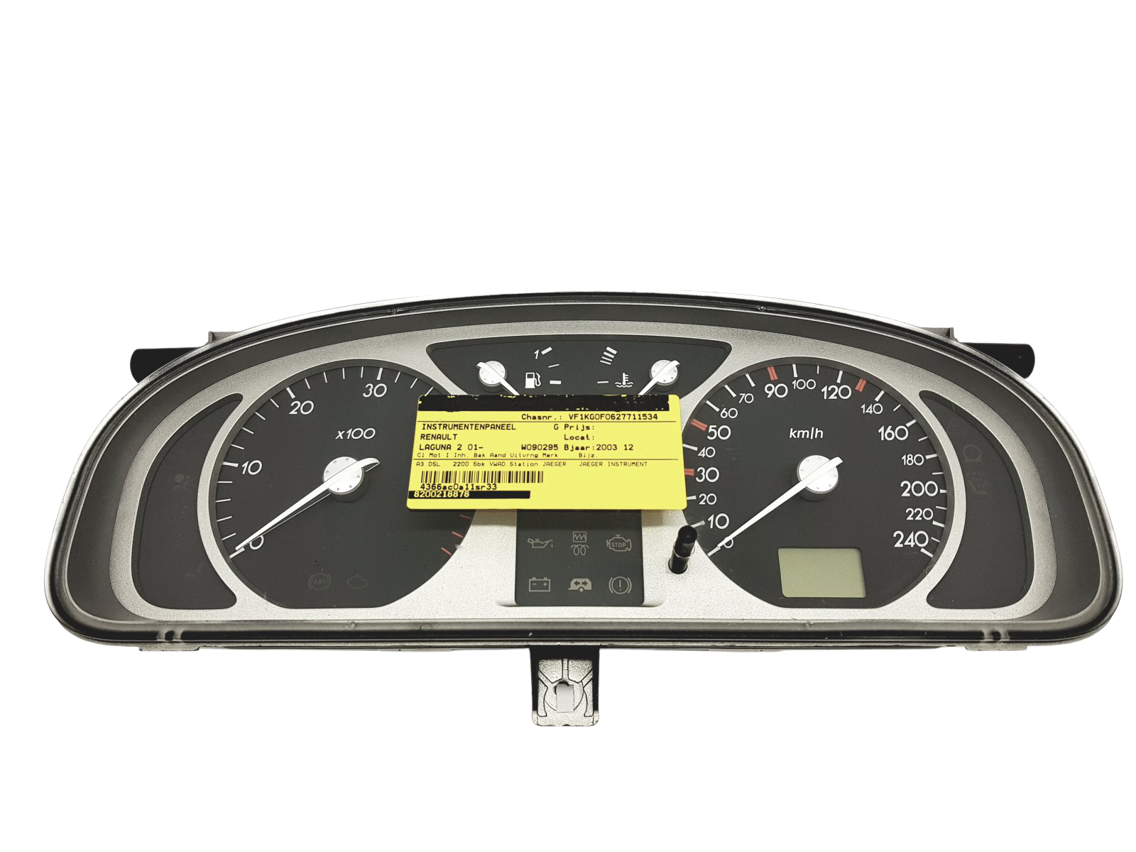 Spidometrs Renault Laguna 2 8200218878 B 44850 main product photo