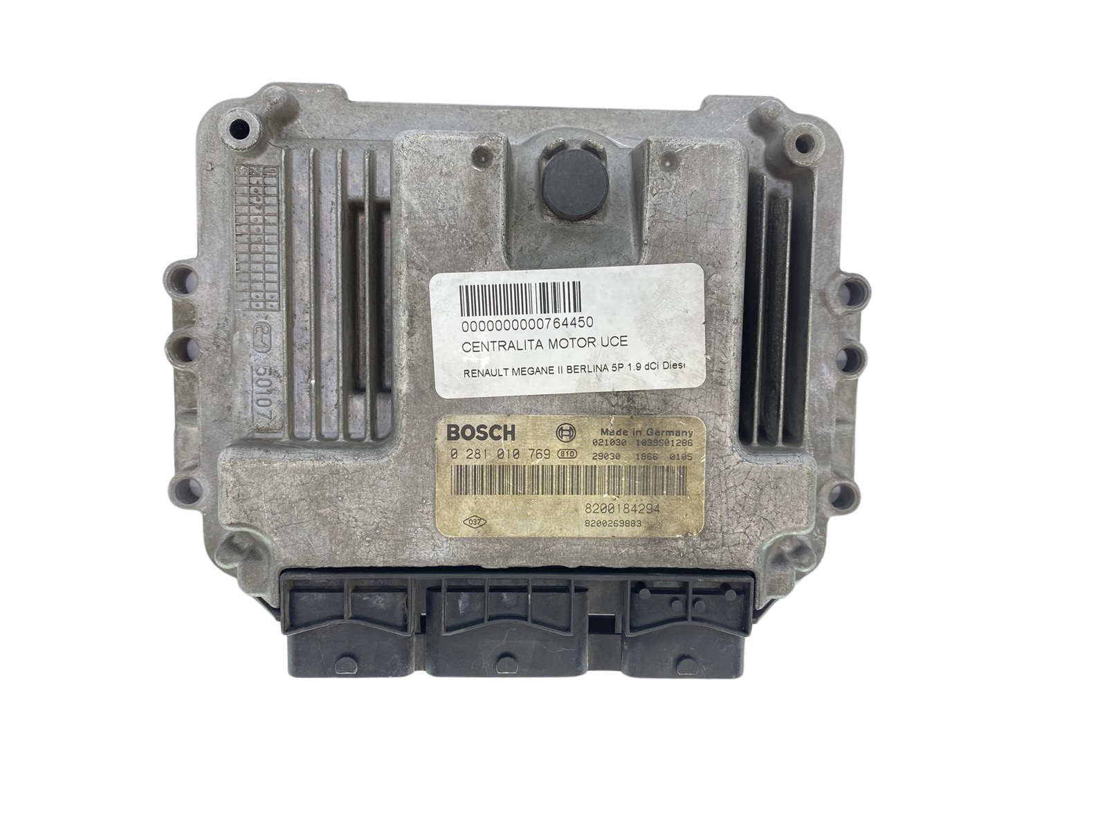 Vadības Bloks 0281010769 8200184294 8200269883 Renault Bosch 63276 main product photo