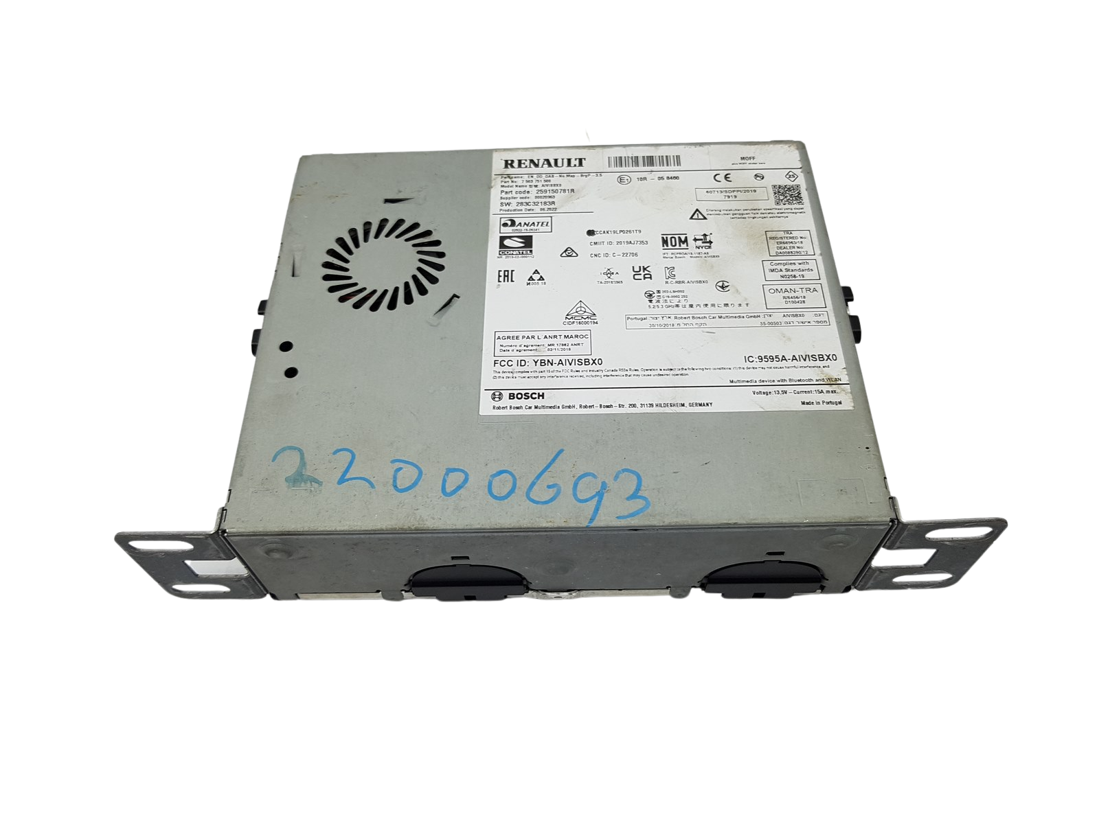 Automagnētola Renault 259150781R 283C32183R Bosch main product photo