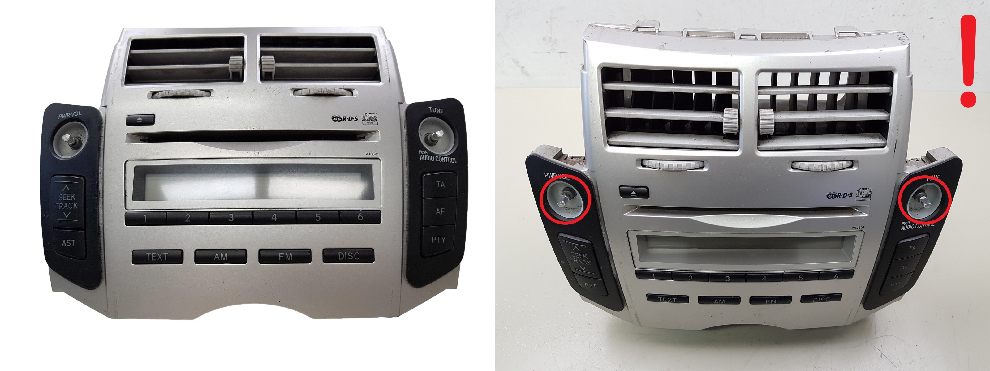 Radio CD atskaņotājs Toyota Yaris 86120-0D200 W13801 4 main product photo