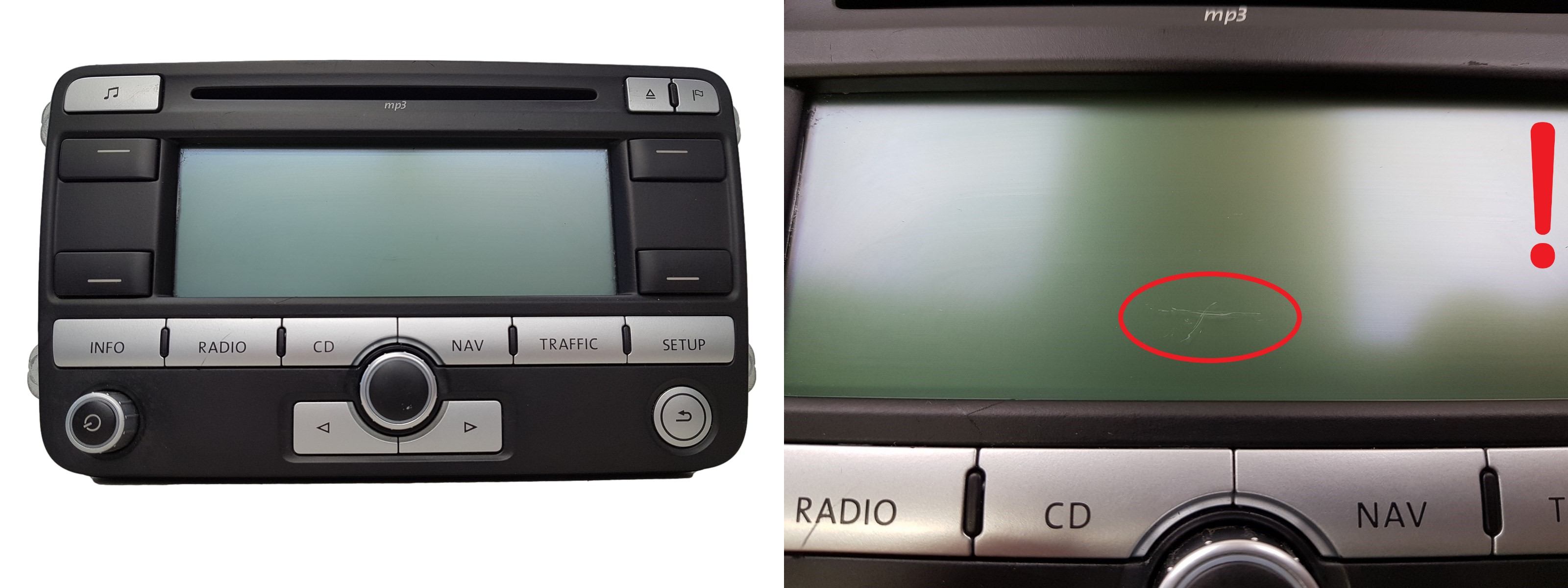 Radio Cd Mp3 Atskaņotājs Navi Volkswagen 1K0035191D 7612002044 Blaupunkt 1096 main product photo