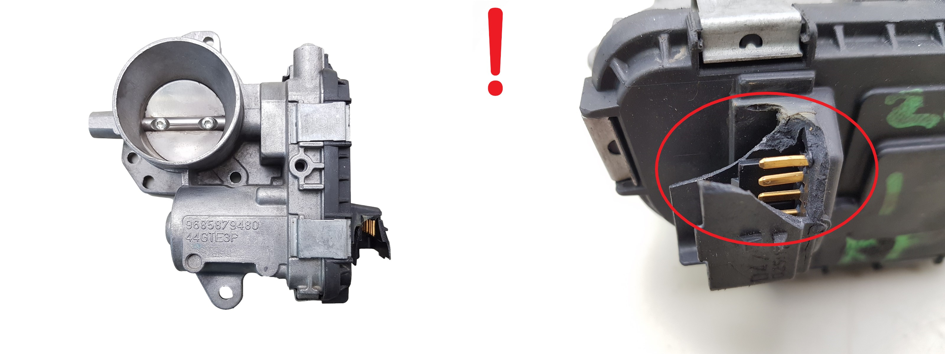 Gāzes korpusa vārsts Citroen Peugeot 9685879480 44GTE3P PSA0001 2113 main product photo