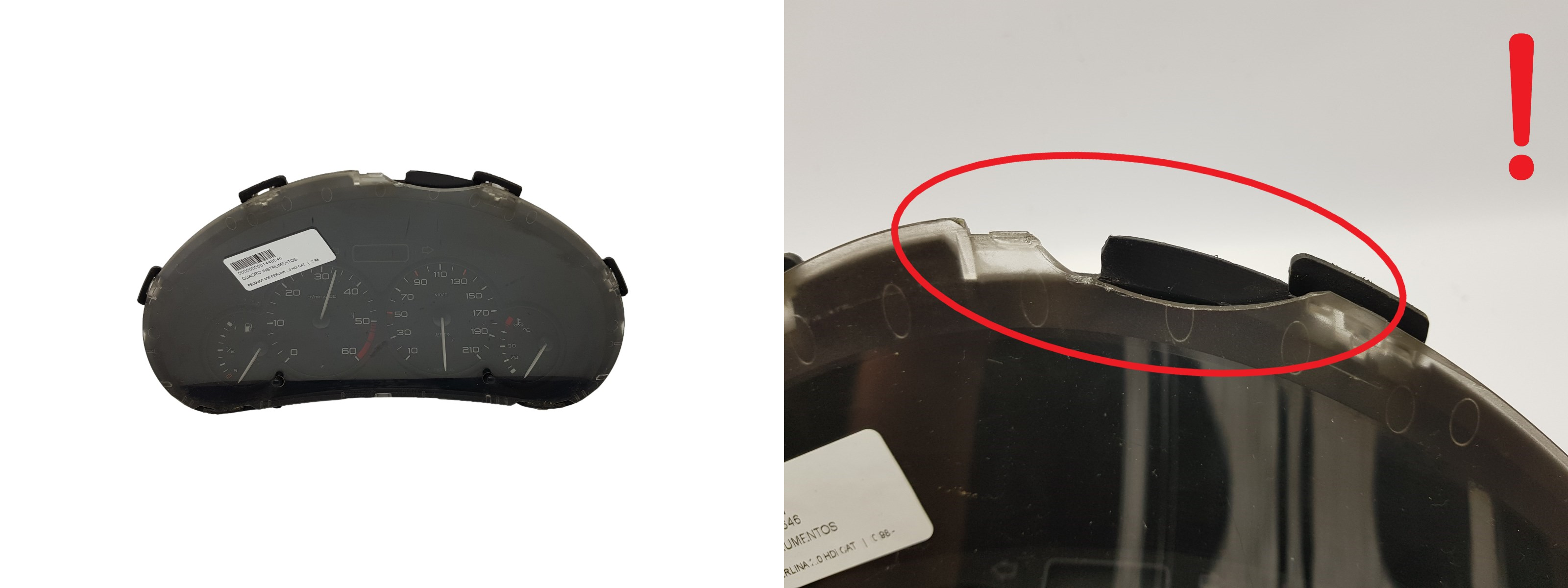Tahometrs Peugeot 206 9645096080 1057 main product photo