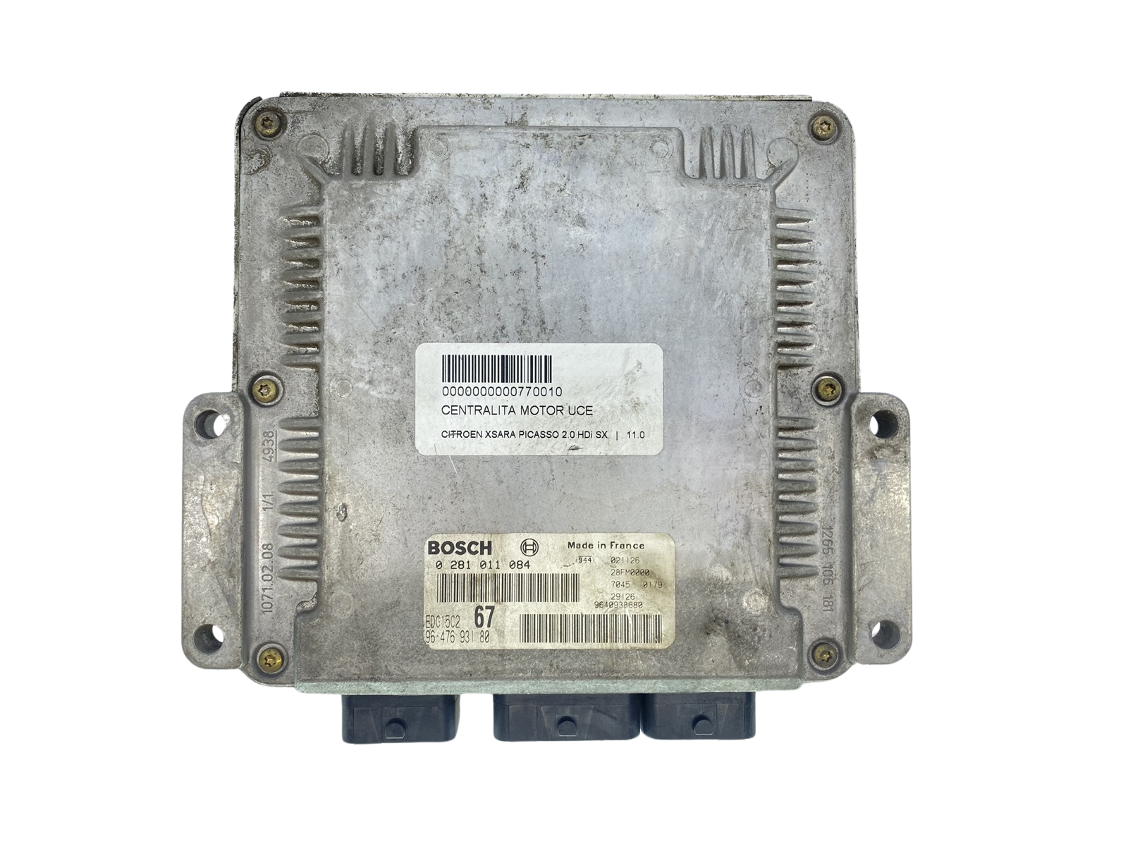 Vadības Bloks 0281011084 9640938680 9647693180 PSA Bosch 63704 main product photo