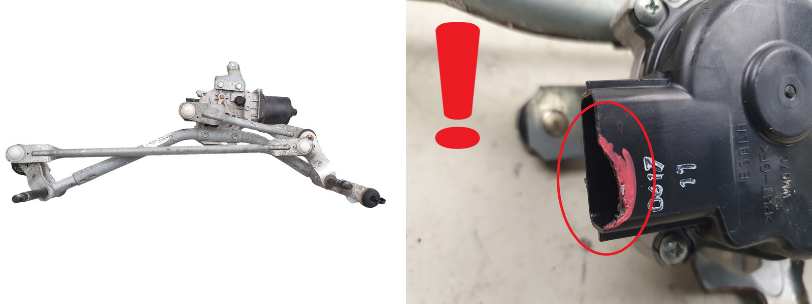 Stiklu Tīrītāju Mehānisms Renault Captur 288001161R Mitsuba 1063 main product photo