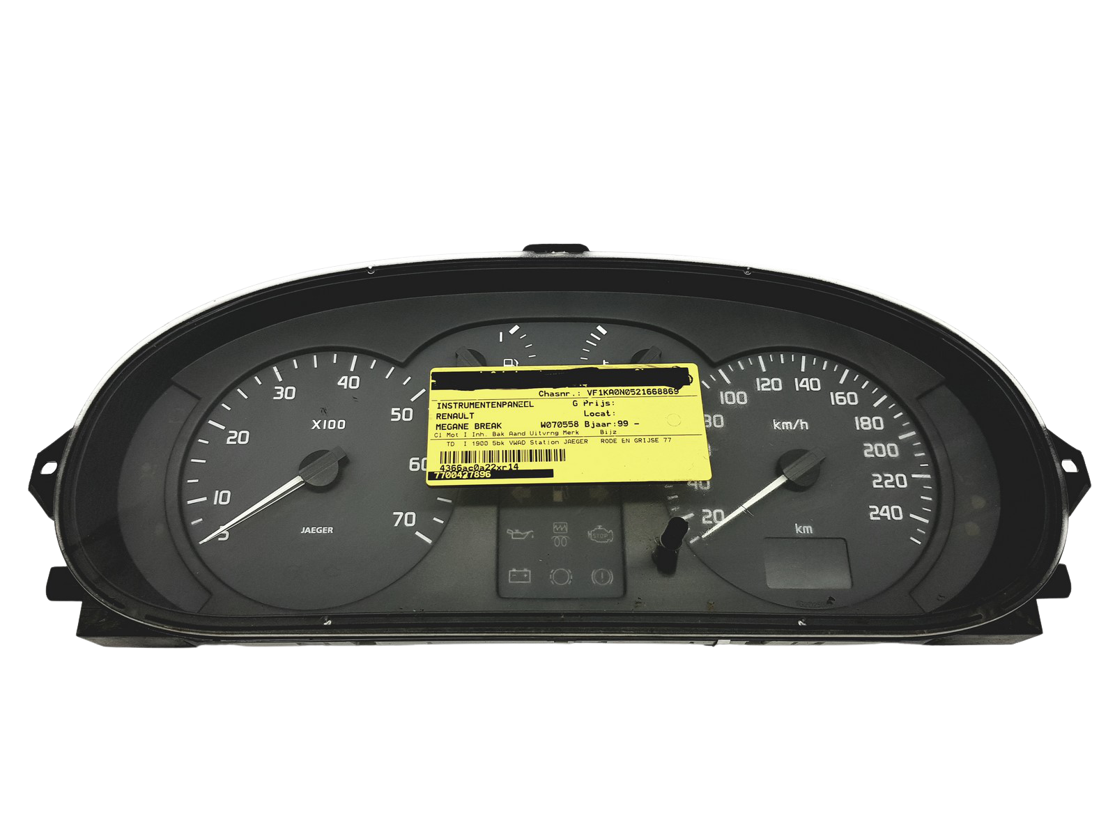 Tahometrs Renault Scenic 1 Megane 1 7700427896 C 49555 main product photo