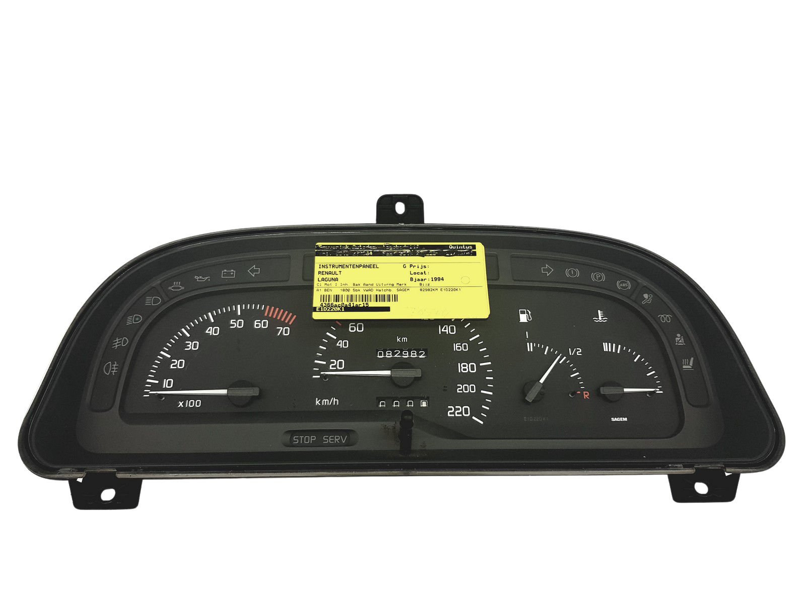 Tahometrs Renault Laguna 1 7700824301 L 48995 main product photo
