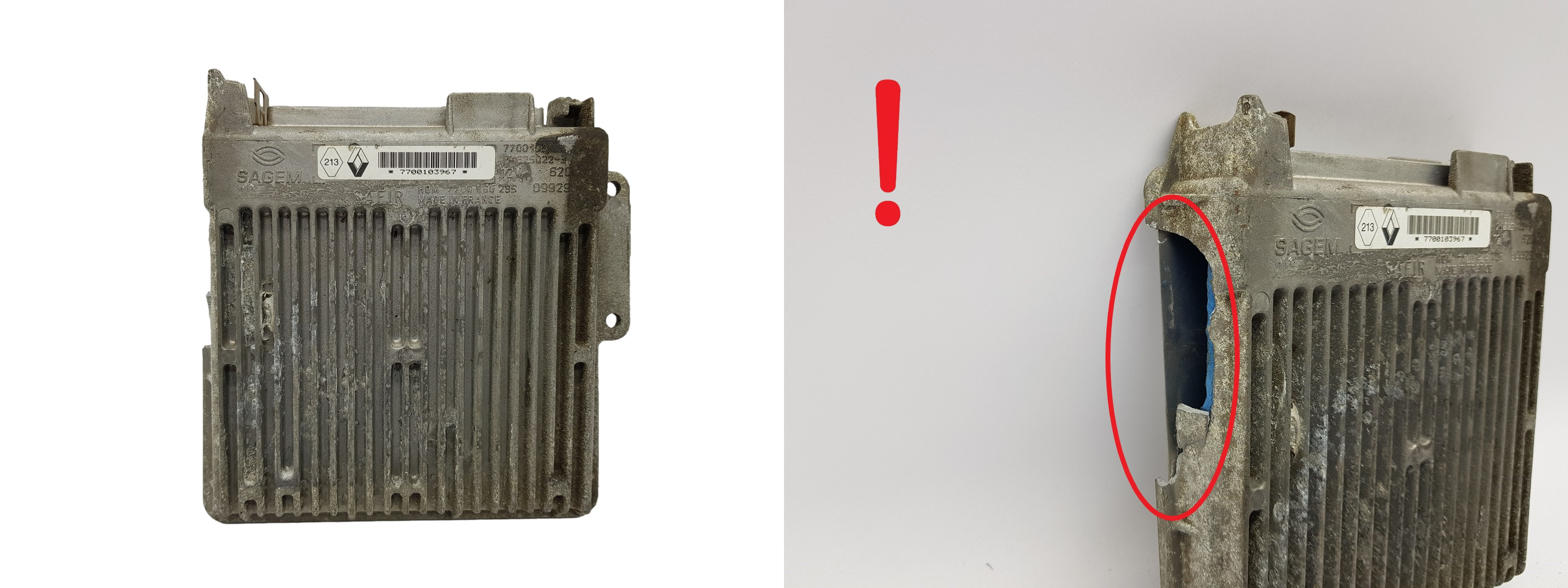 Vadības Bloks 7700104483 7700868295 7700103967 Renault Sagem 3861 main product photo