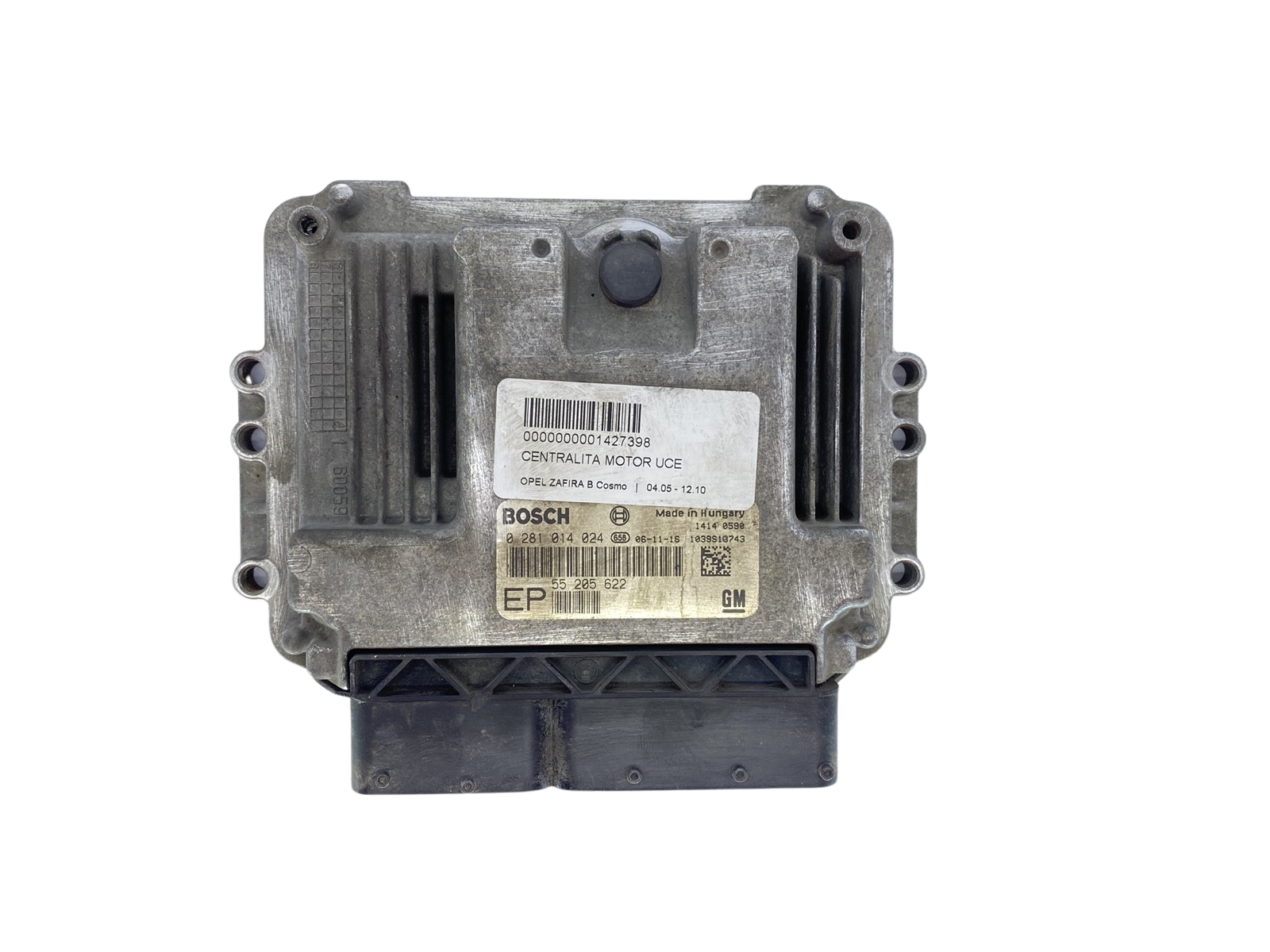 Dzinēja Vadības Bloks ECU 55205622EP 0281014024 Opel Bosch 62515 main product photo
