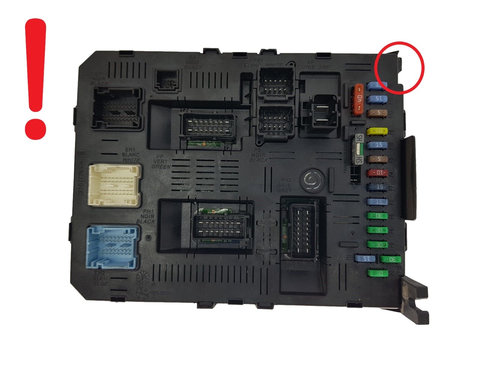 Vadības Bloks BSI 2004 H05-01 9660105980 PSA Johnson Controls 1746 main product photo